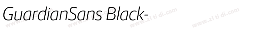 GuardianSans Black字体转换